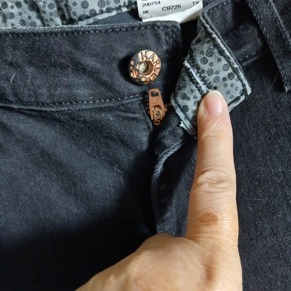 Harley Davidson Distressed Black Jeans Size 27 - Picture 7 of 12